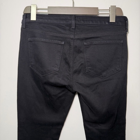 L’AGENCE women’s Black Bootcut Jeans Raw Hem Cropped Ankle Made in USA size 30 - Picture 9 of 12